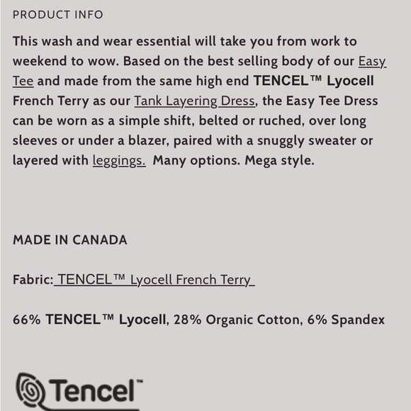 🇨🇦 NWT Made In Canada Duffield Design Dress - Picture 8 of 8